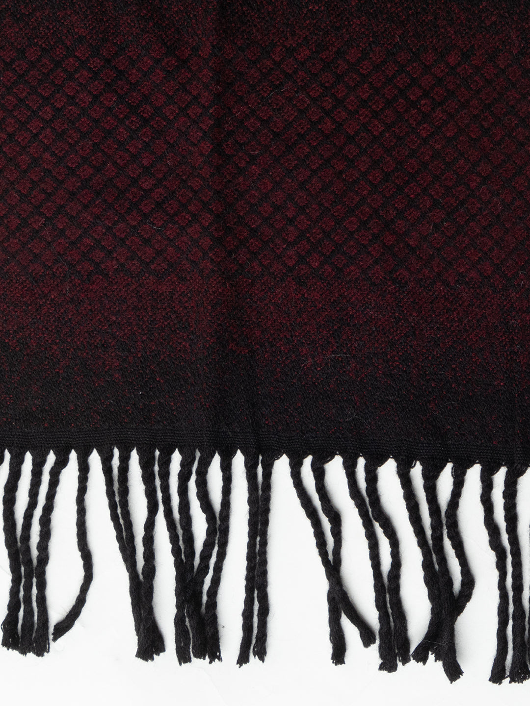 Woolen Sketch Design Muffler- Maroon | Amoldo