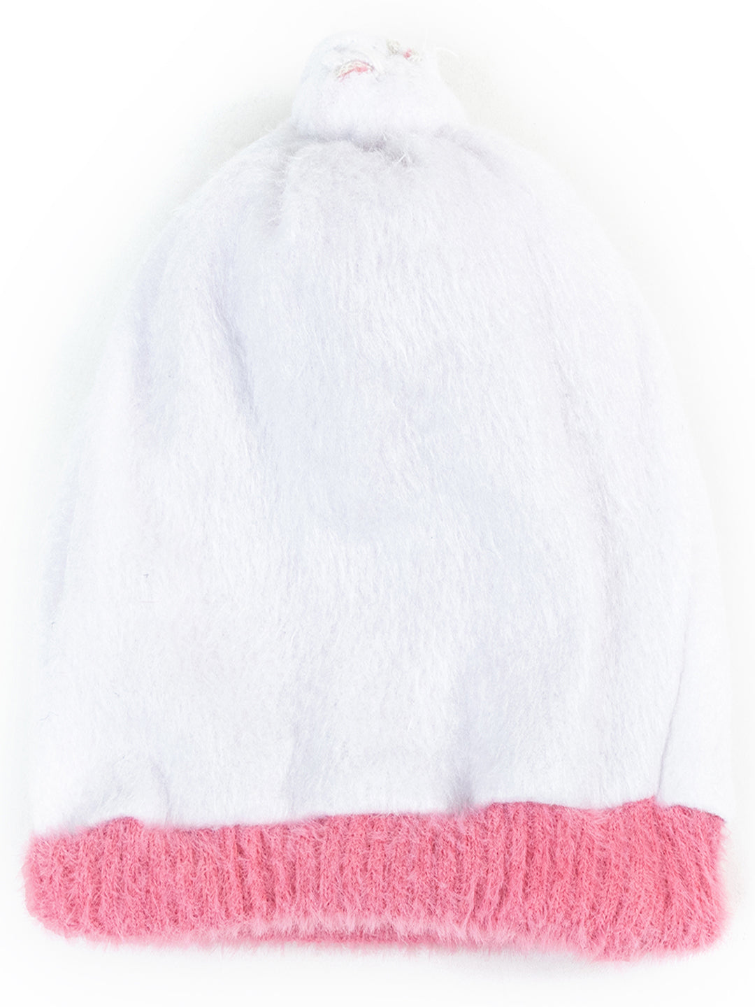 Woolen Pocket Muffler Cap for Women- Pink | AMOLDO