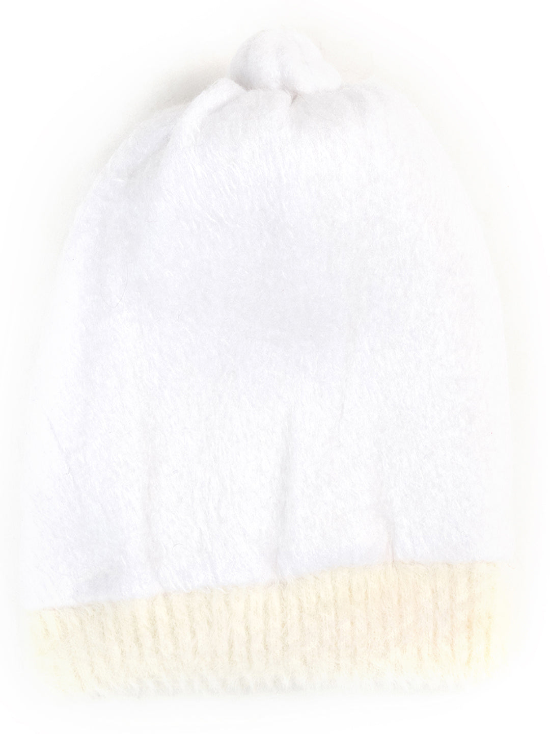 Woolen Pocket Muffler Cap for Women- Cream | AMOLDO