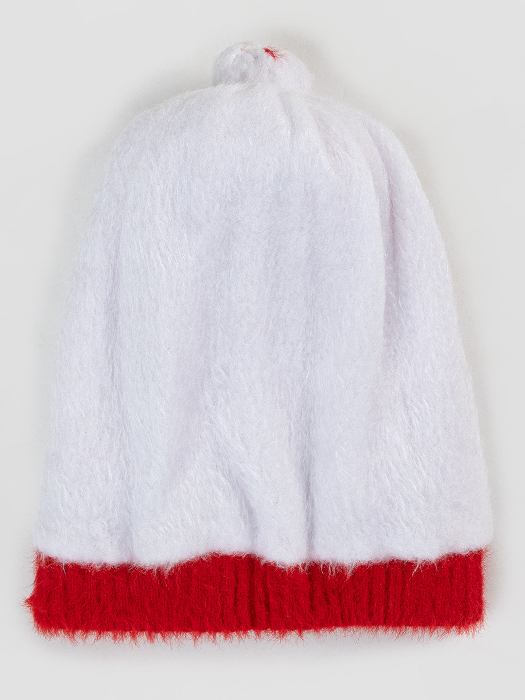 Woolen Pocket Muffler Cap for Women- Red | AMOLDO