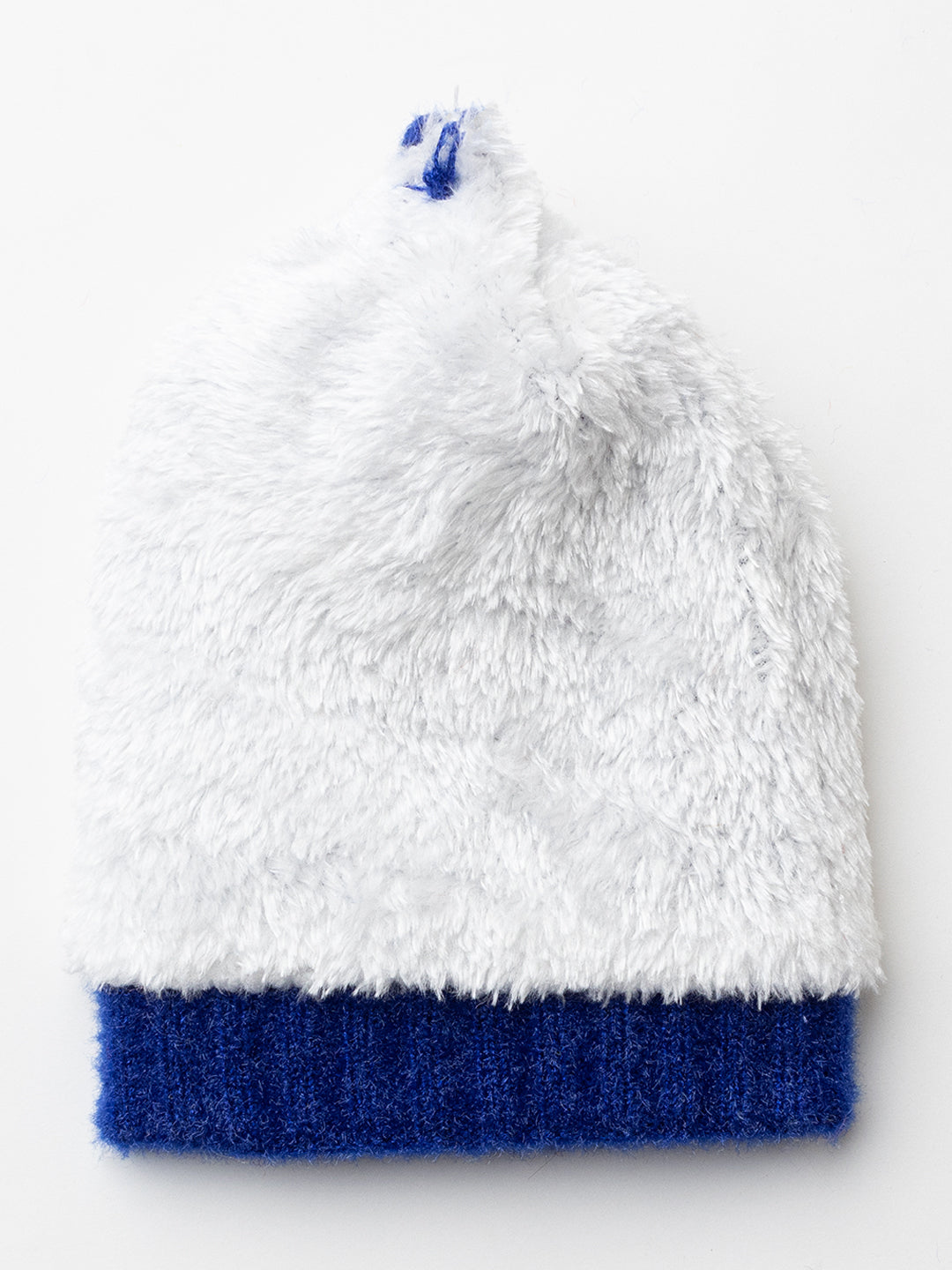 Woolen Kid's Pom Pom cap- Blue |Amoldo