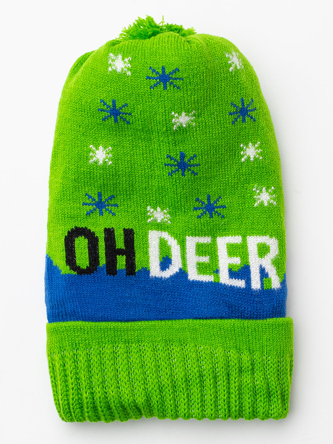 Woolen Kid's Beanie cap- Green |Amoldo