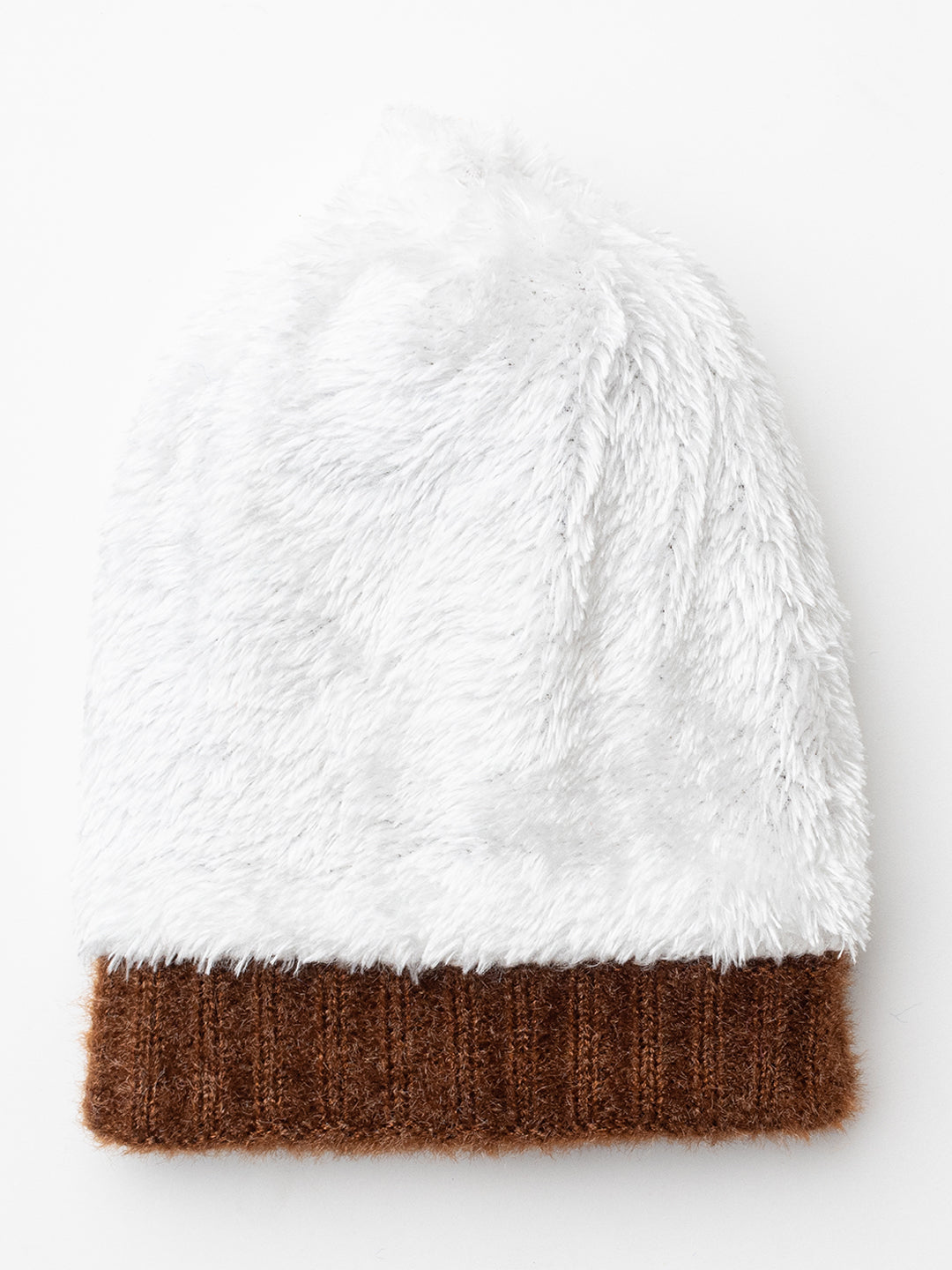 Woolen Kid's Pom Pom cap- Brown |Amoldo