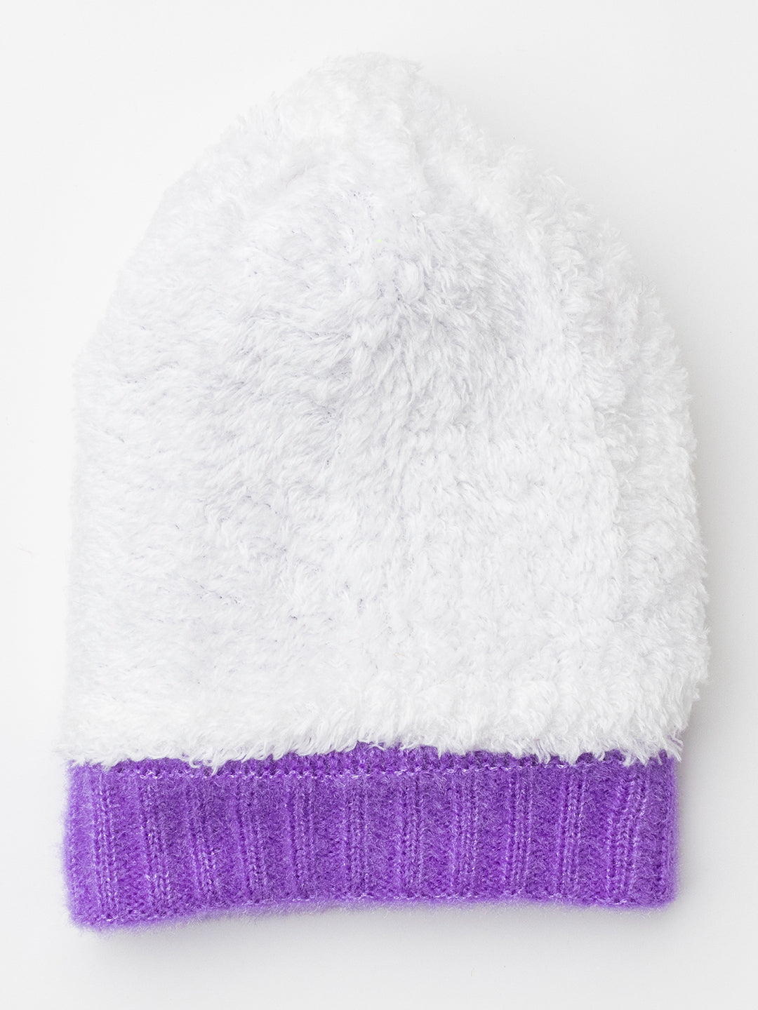 Woolen Kid's Pom Pom cap- Purple |Amoldo