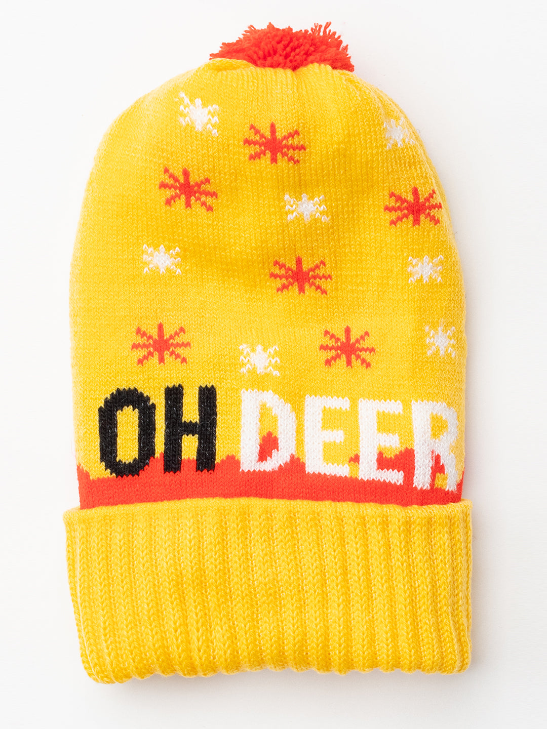 Woolen Kid's Beanie cap- Yellow |Amoldo