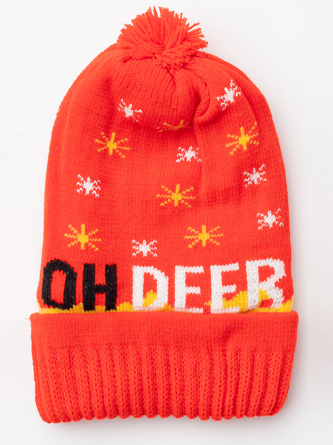Woolen Kid's Beanie cap- Red |Amoldo