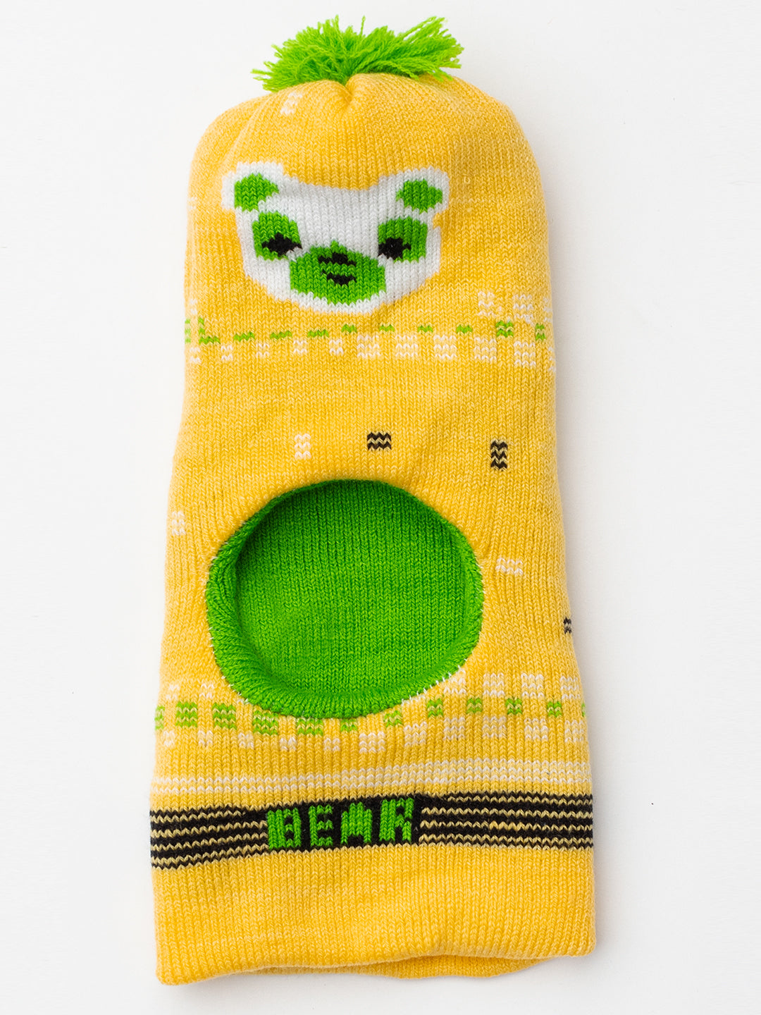 Woolen Kid's Monkey cap- Yellow |Amoldo