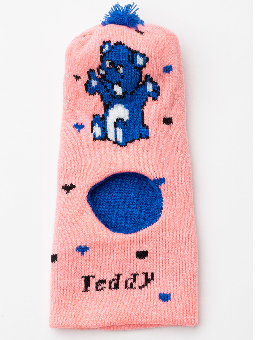 Woolen Kid's Monkey cap- Pink |Amoldo