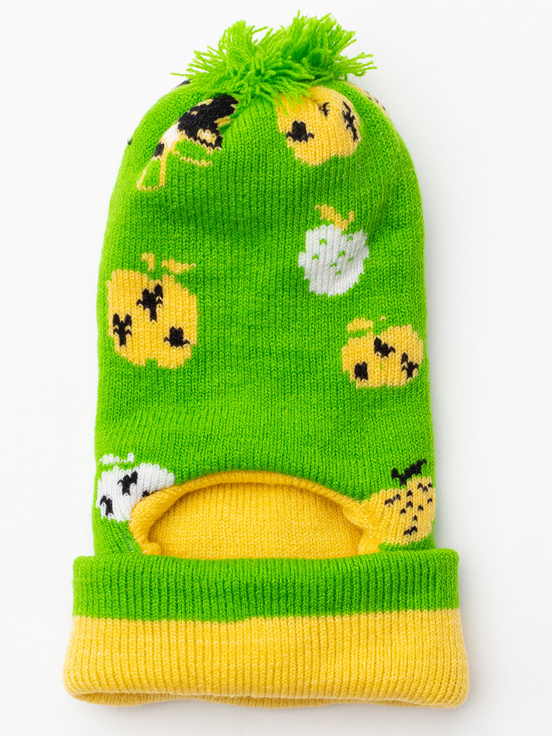 Woolen Kid's Monkey cap- Green |Amoldo