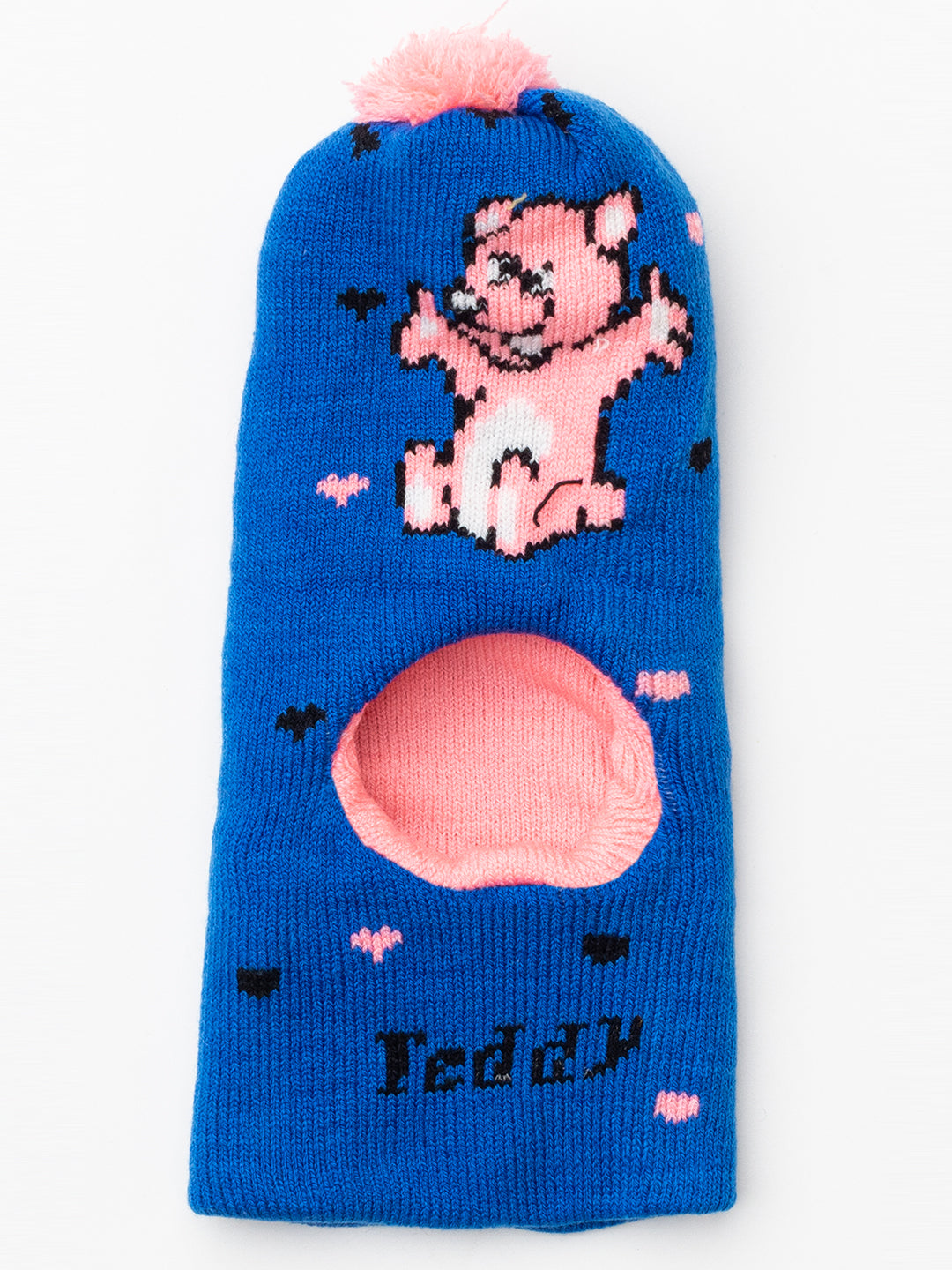 Woolen Kid's Monkey cap- Blue |Amoldo