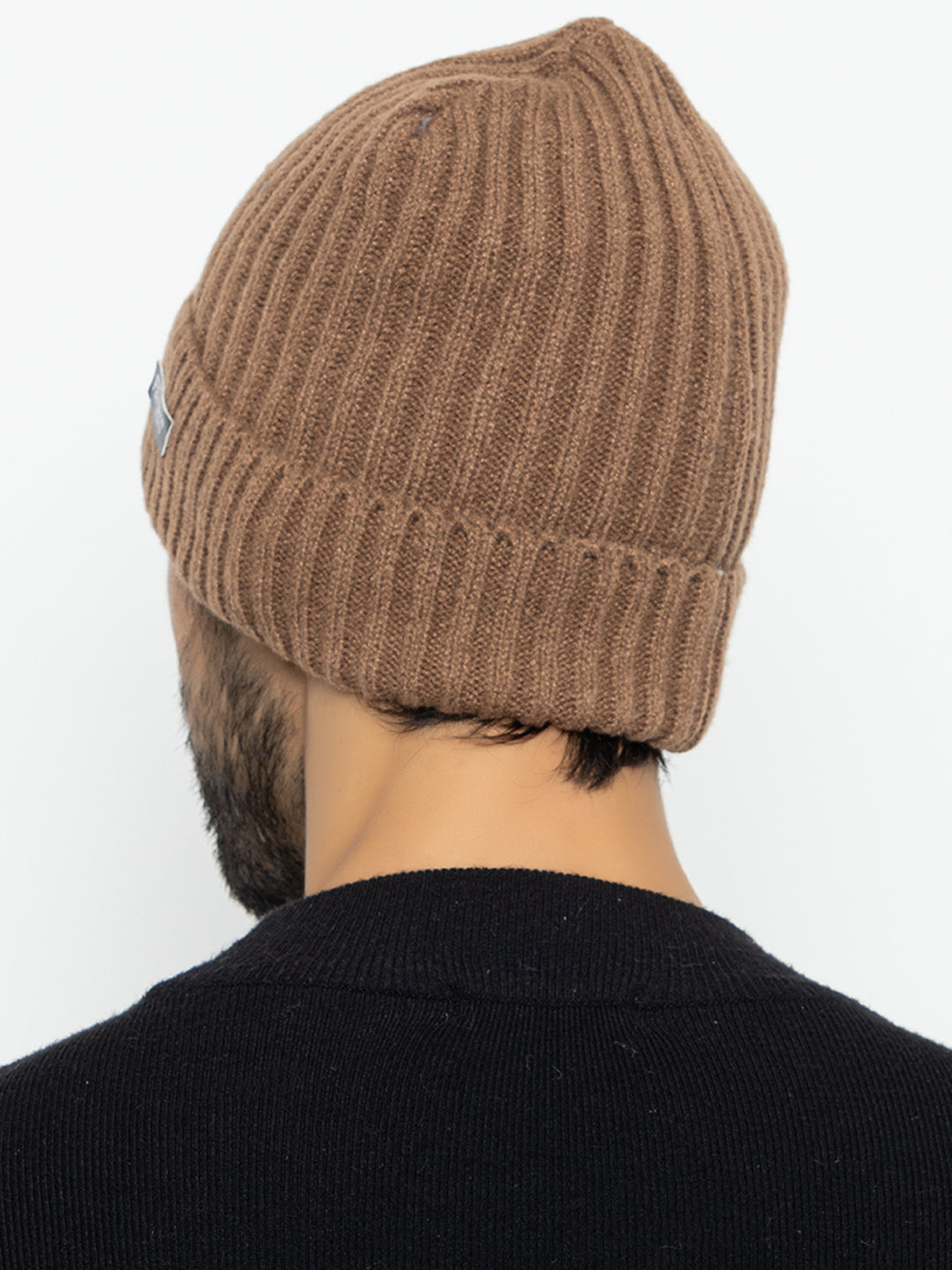 Amoldo unisex Soft and Warm Brown Winter Woolen Skull Beanie cap with Lining