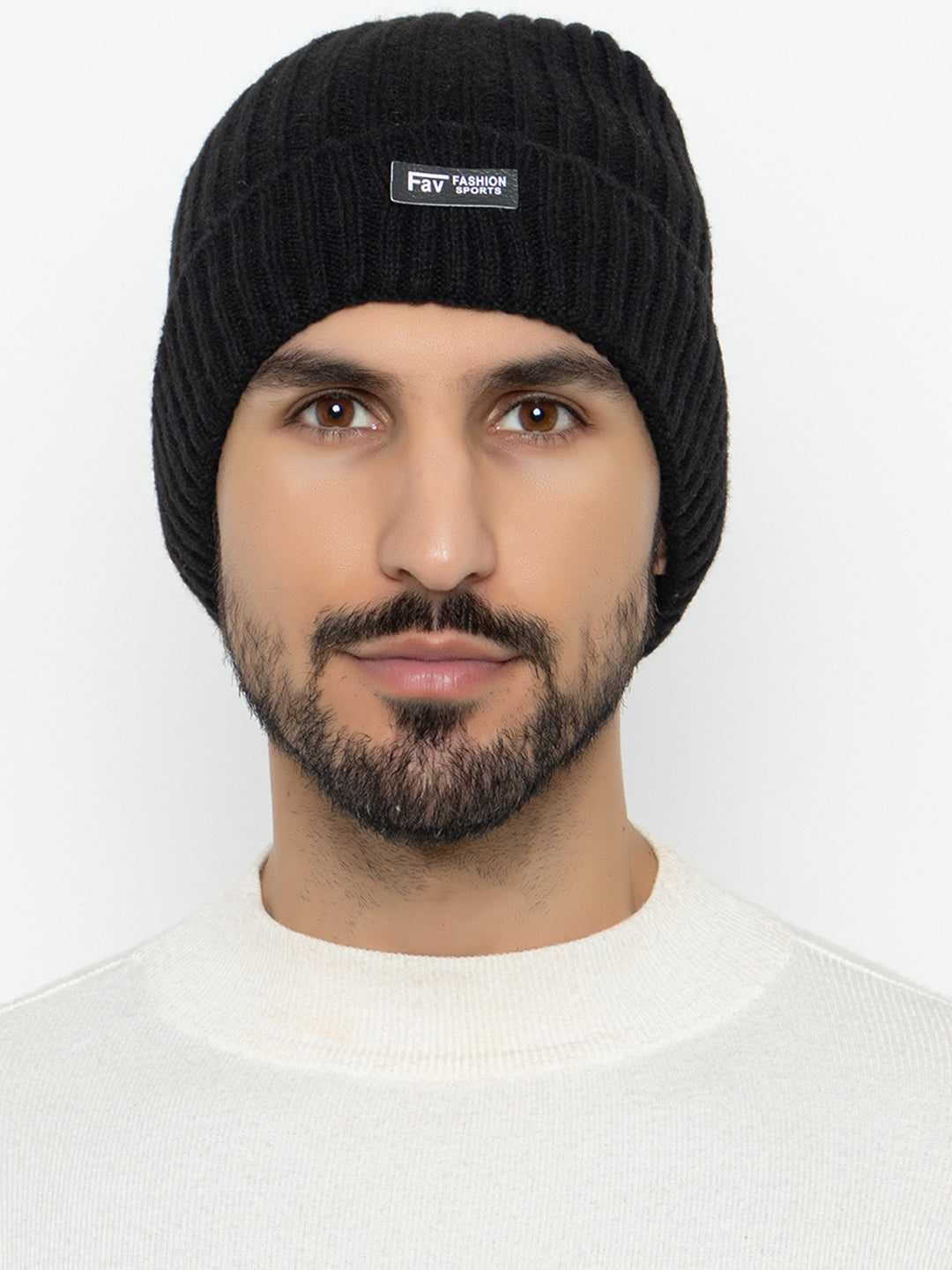 Amoldo unisex Soft and Warm Black Winter Woolen Skull Beanie cap with Lining