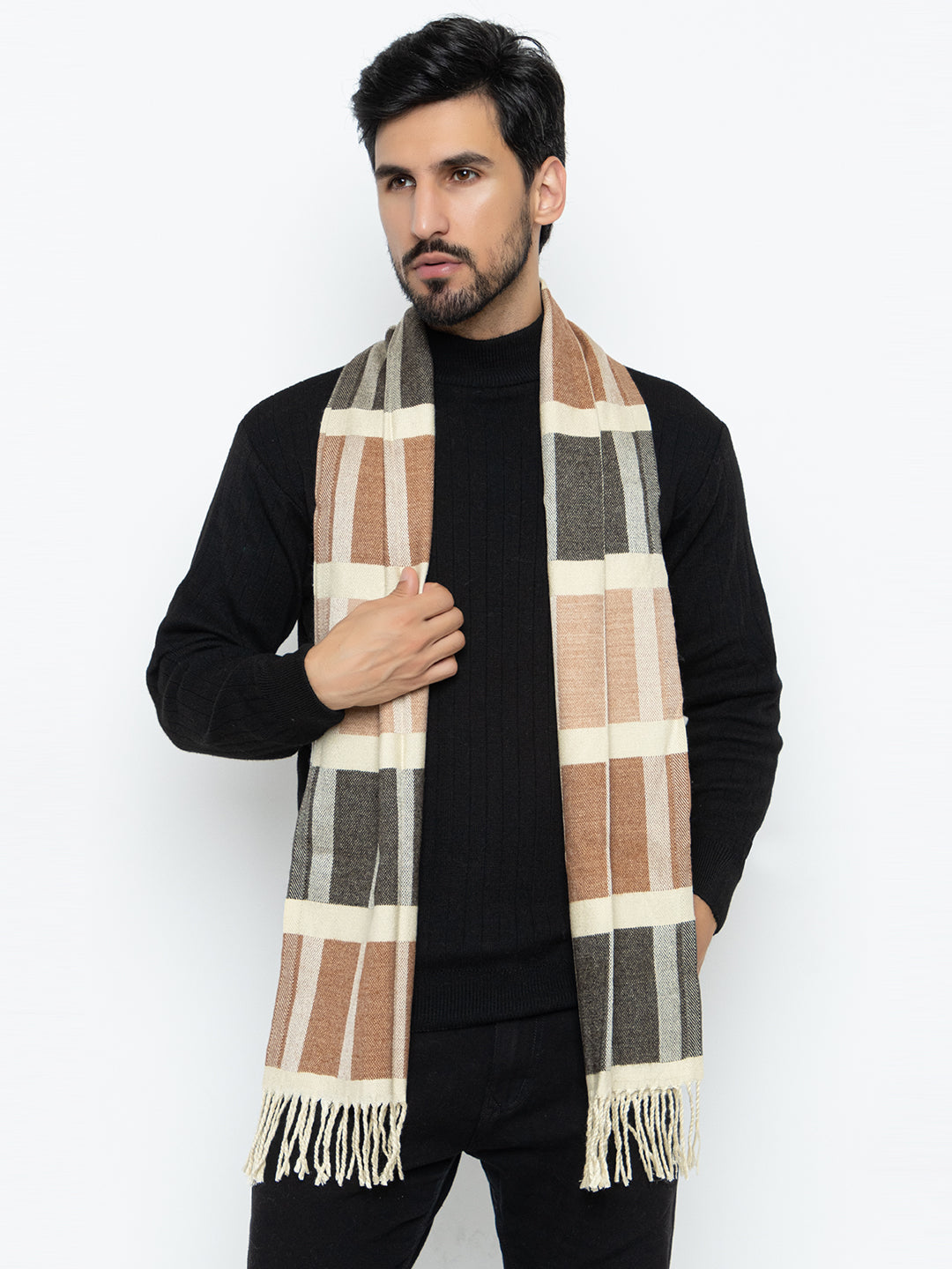 Woolen Boxed Muffler- Orange | Amoldo