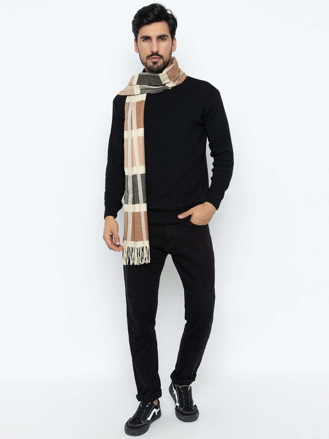 Woolen Boxed Muffler- Orange | Amoldo