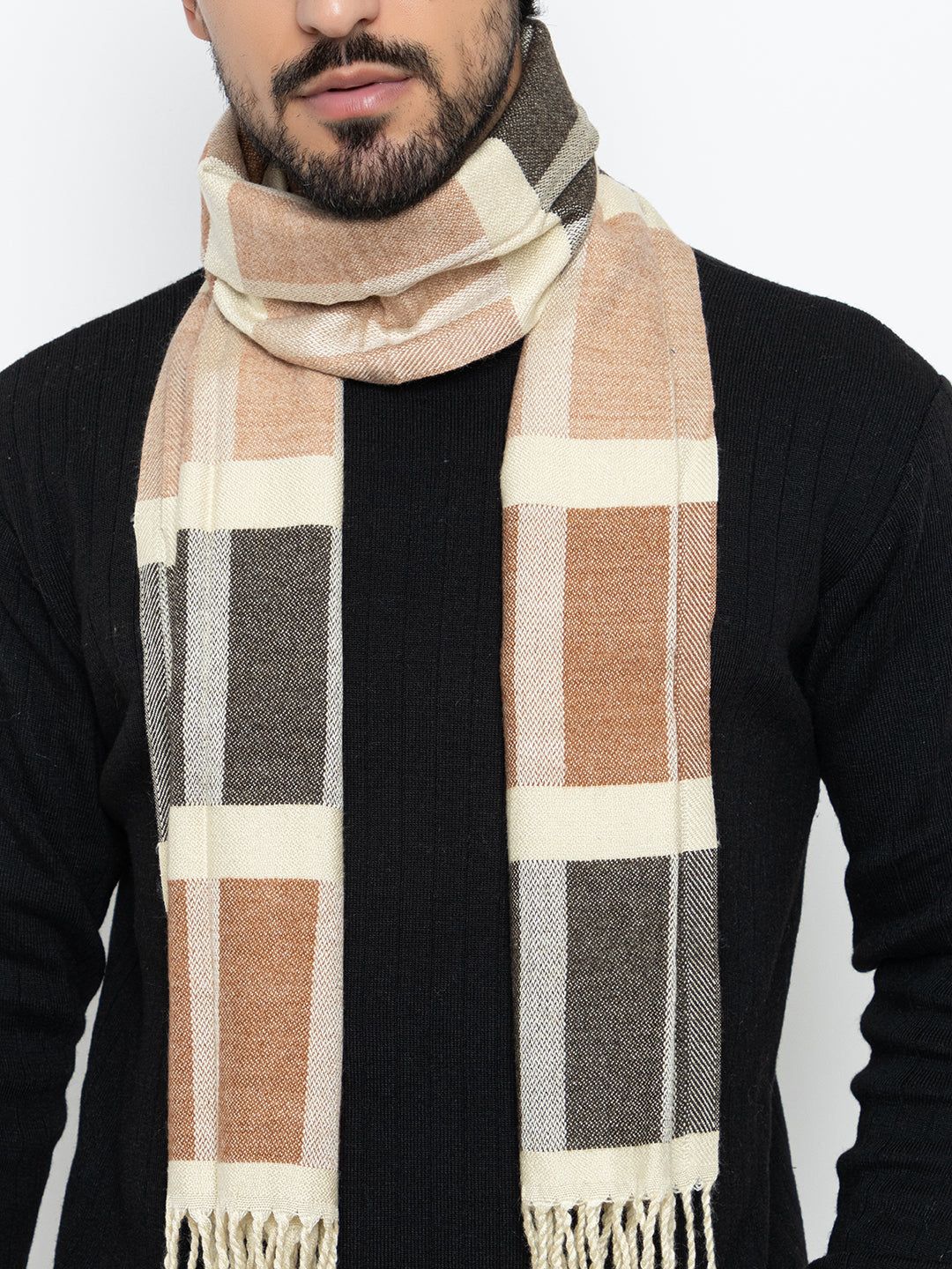 Woolen Boxed Muffler- Orange | Amoldo