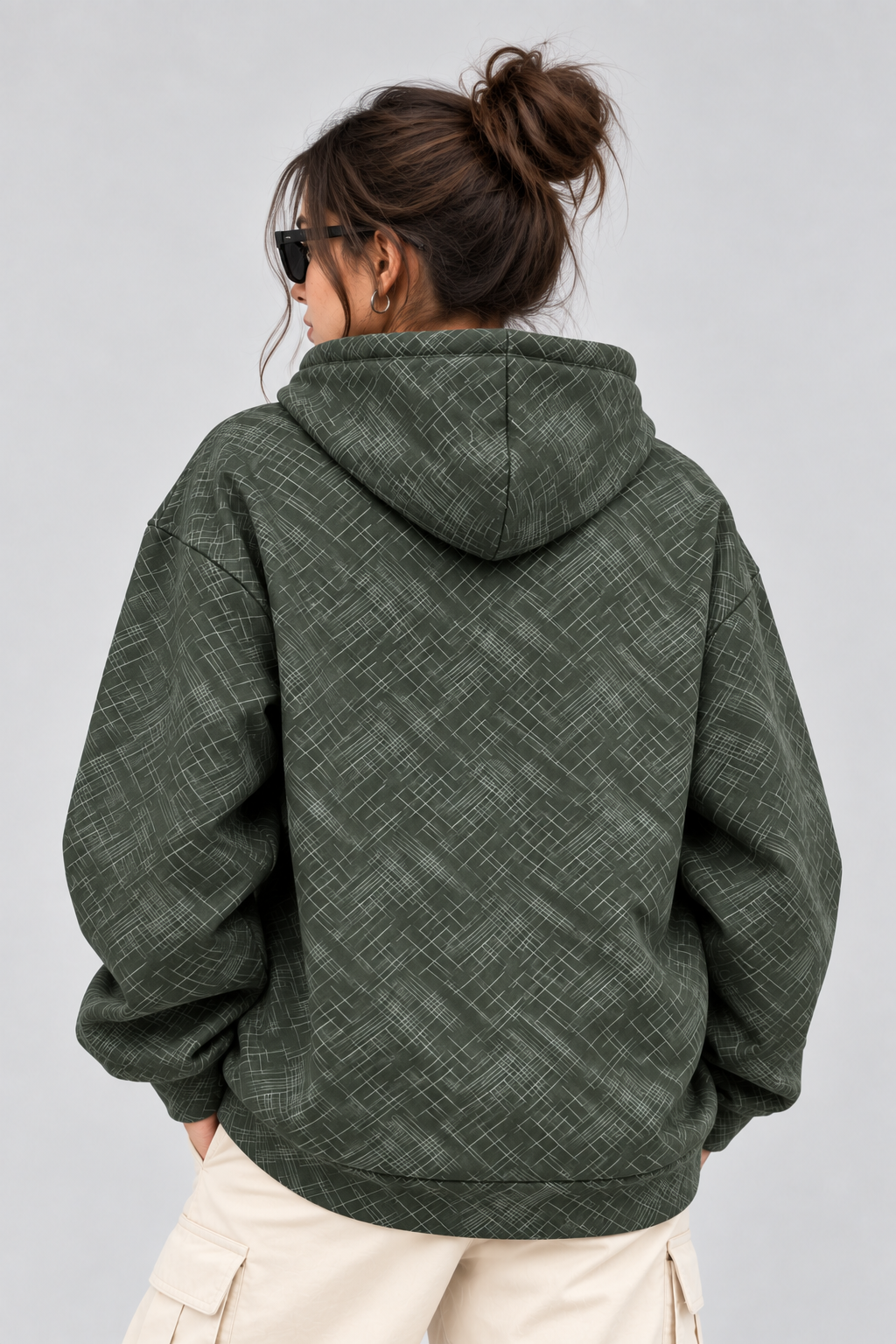 Women's Oversized 400+ GSM Hooded Sweatshirt | Olive