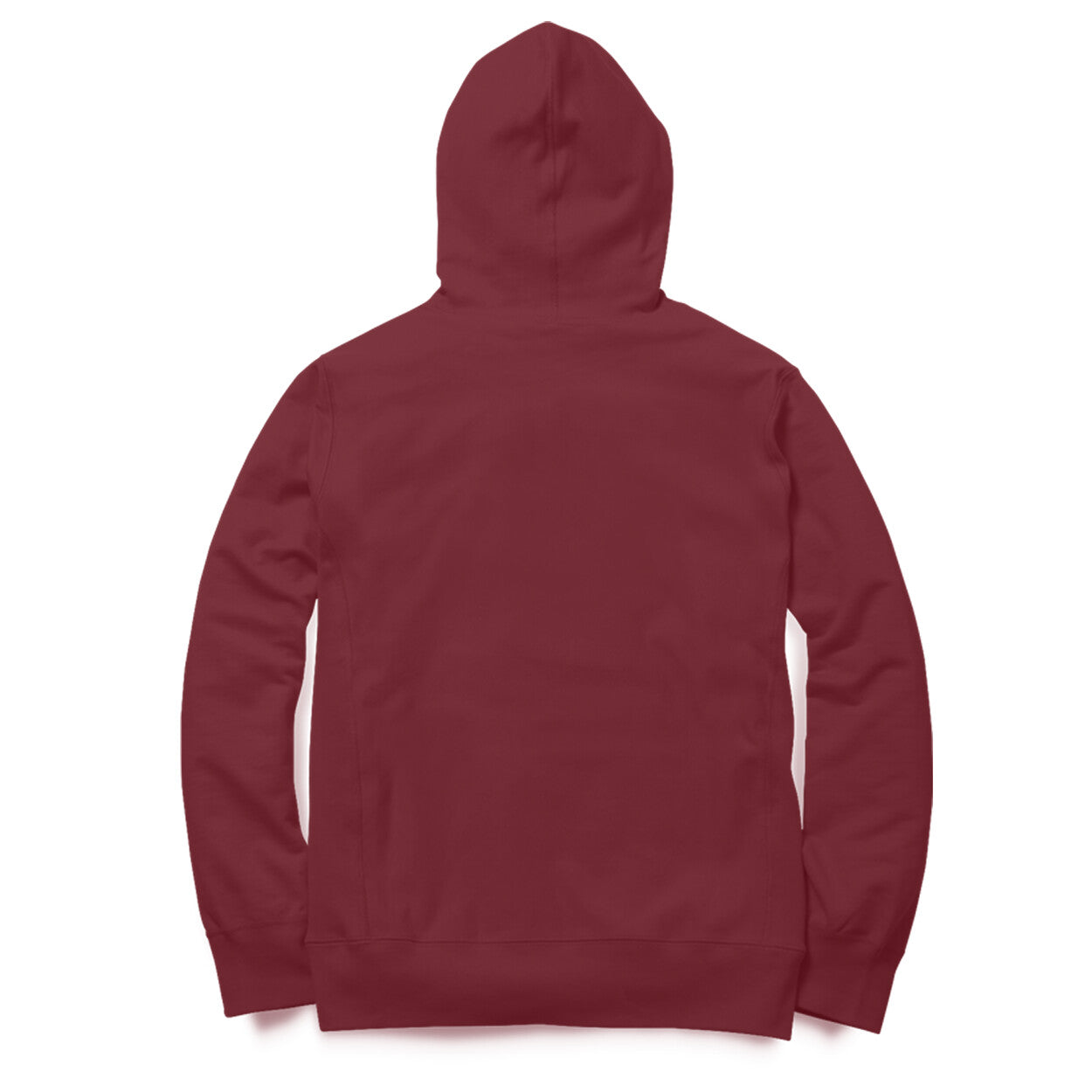 Unisex Solid Hoodie - Maroon