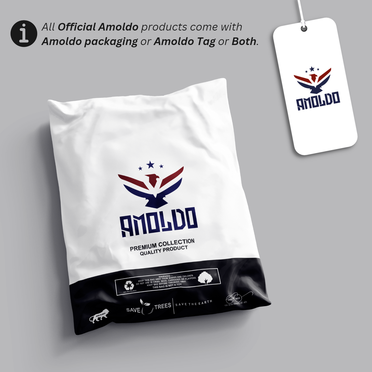 Woolen Winter Muffler - Navy | Amoldo