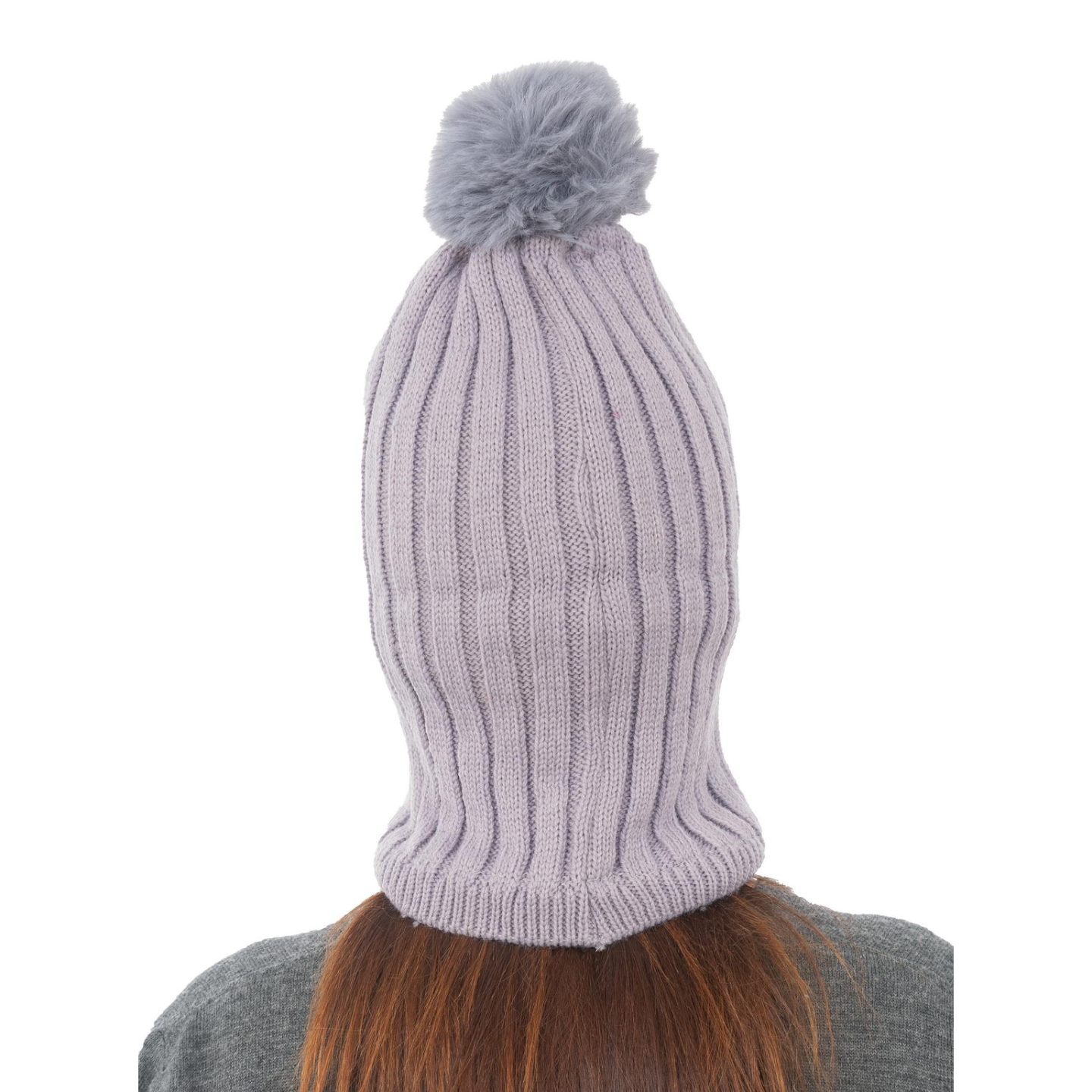 Woolen Winter Monkey Cap - Grey | Amoldo