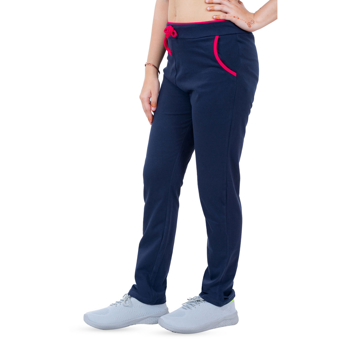 Women's Cotton Sports Lower- Navy | AMOLDO