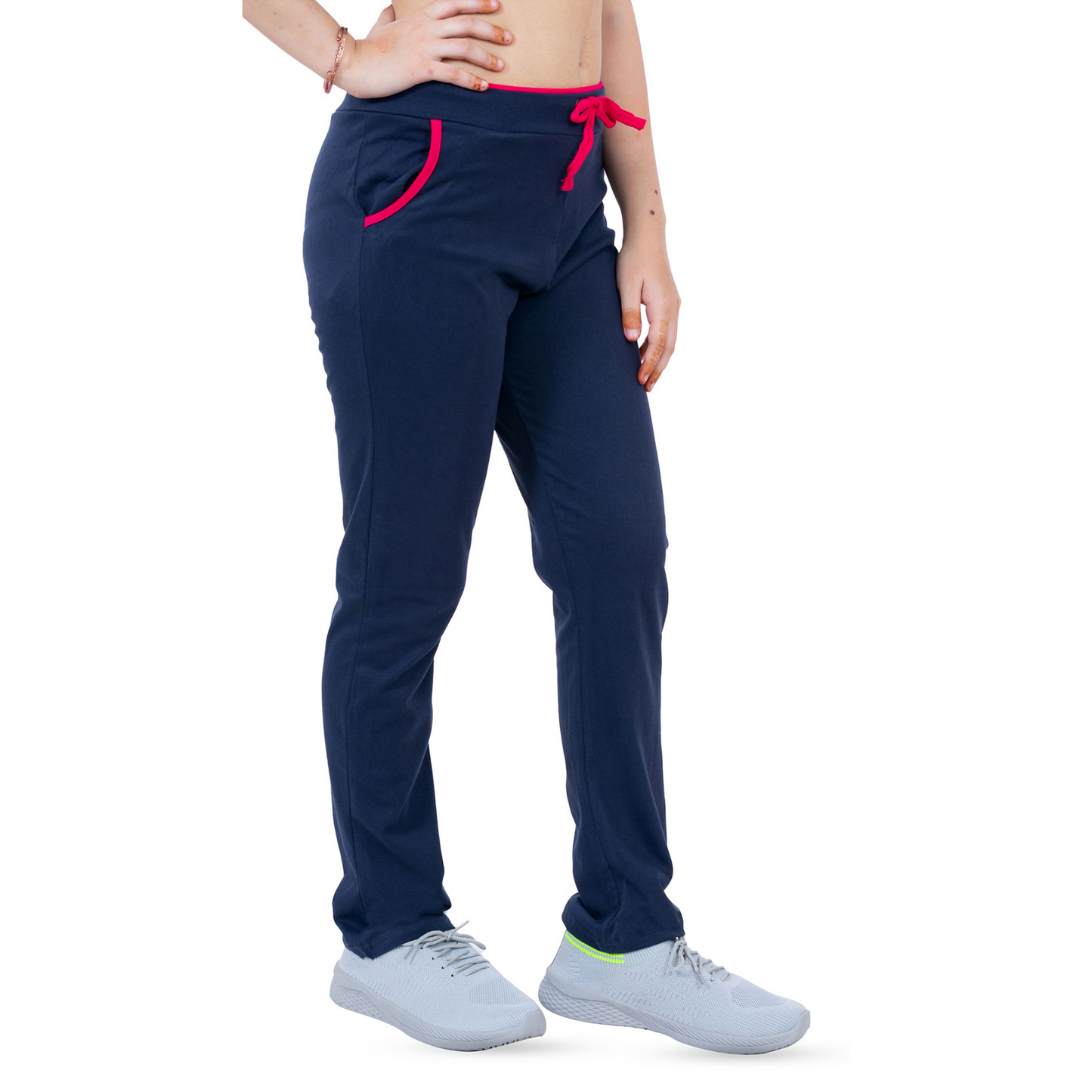 Women's Cotton Sports Lower- Navy | AMOLDO