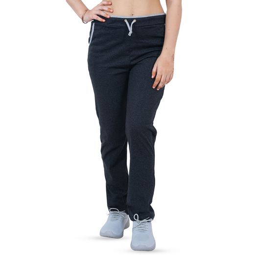 Women's Cotton Sports Lower- Grey | AMOLDO