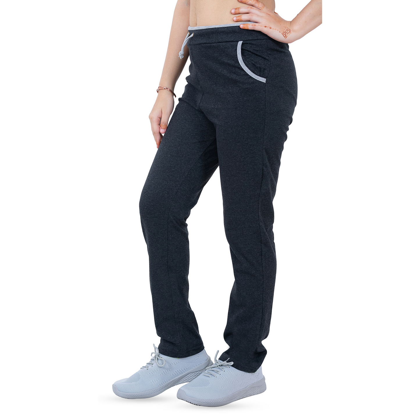 Women's Cotton Sports Lower- Grey | AMOLDO