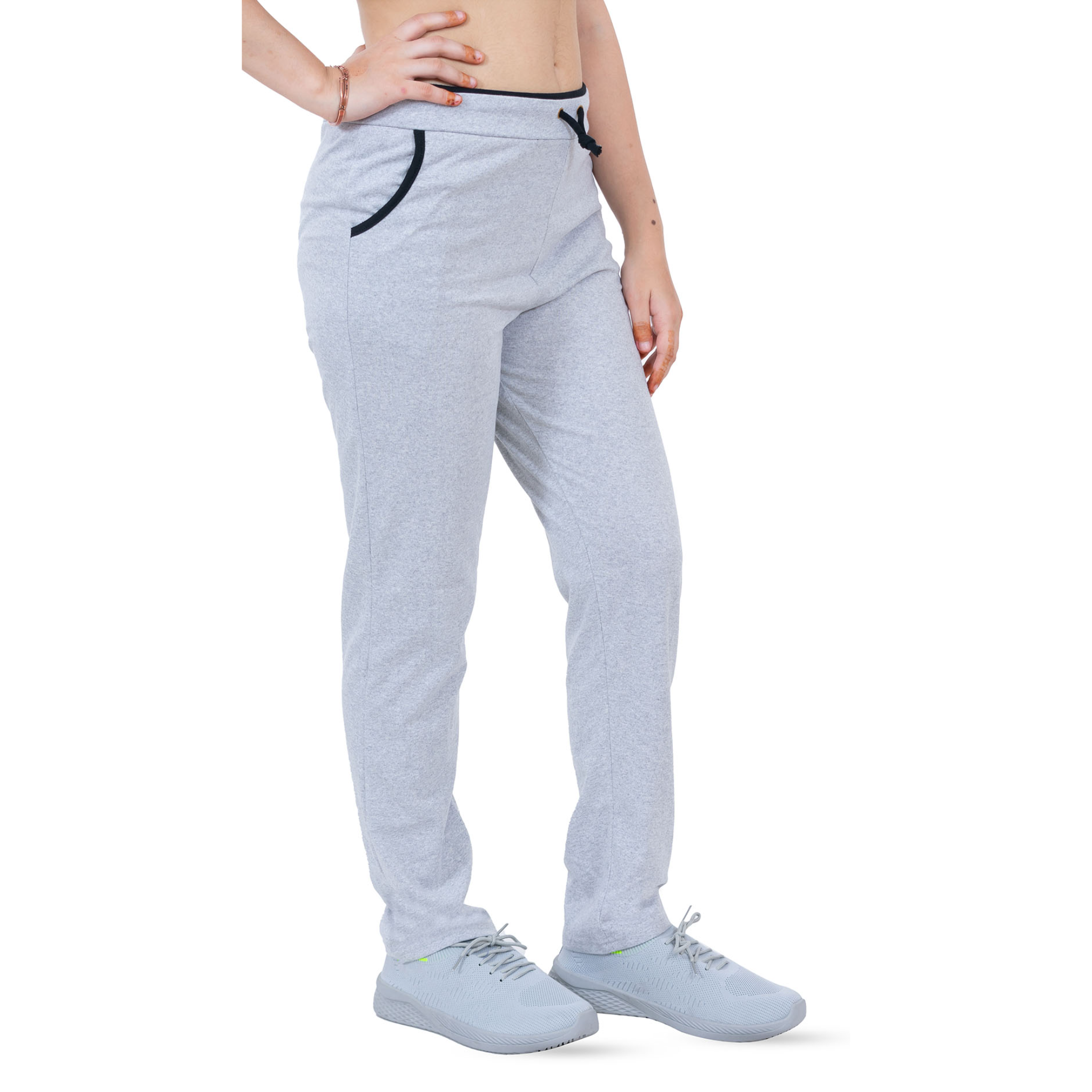 Women's Cotton Sports Lower- Off White | AMOLDO
