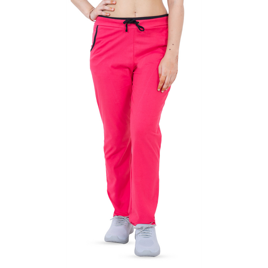 Women's Cotton Sports Lower- Pink | AMOLDO