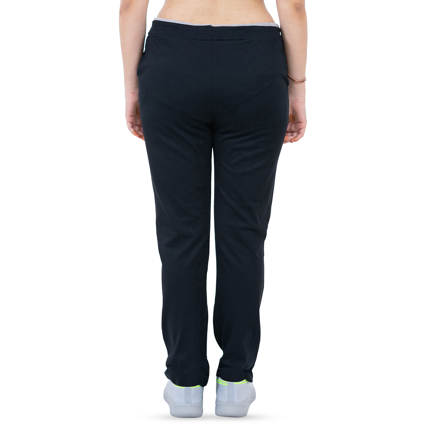 Women's Cotton Sports Lower- Black | AMOLDO