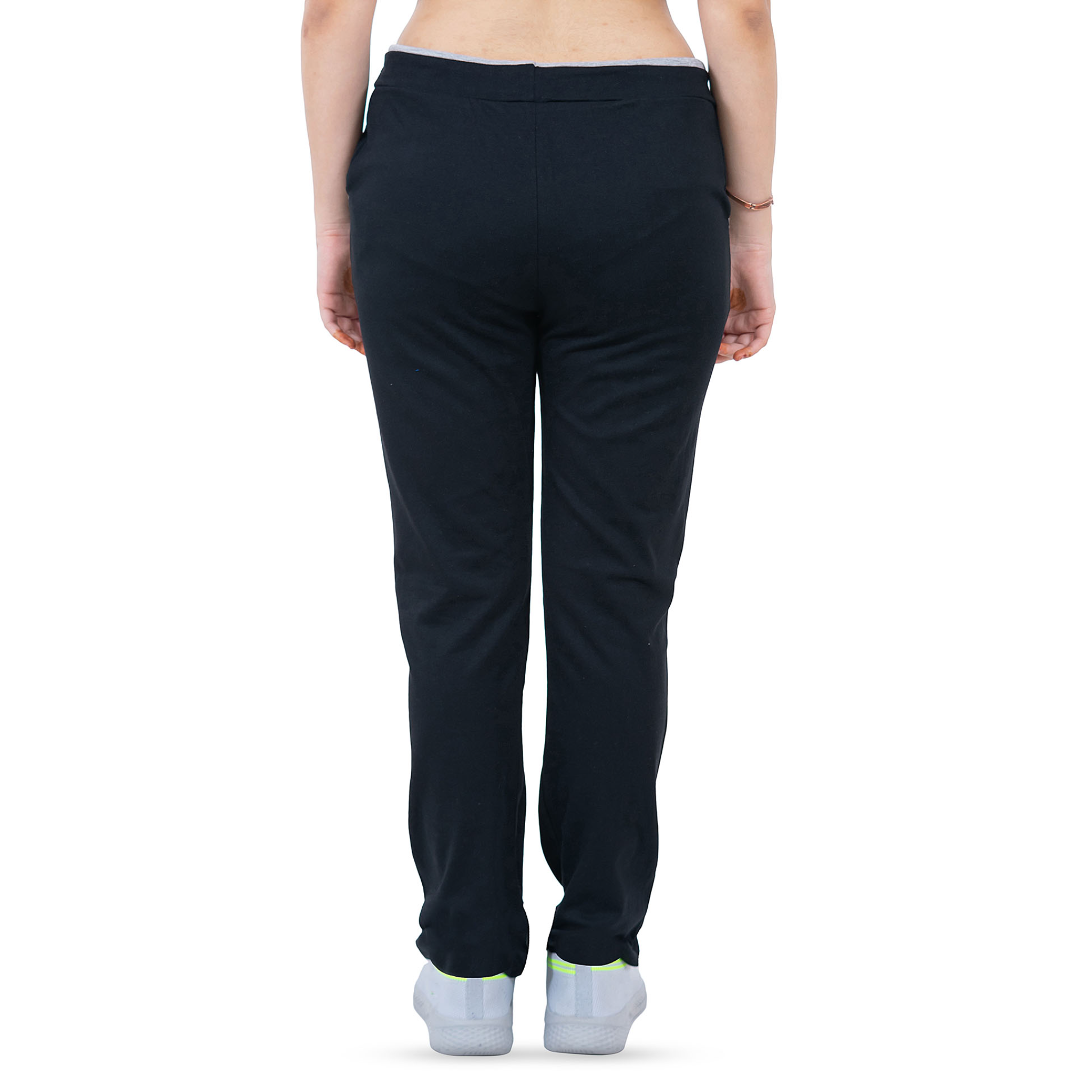 Women's Cotton Sports Lower- Black | AMOLDO