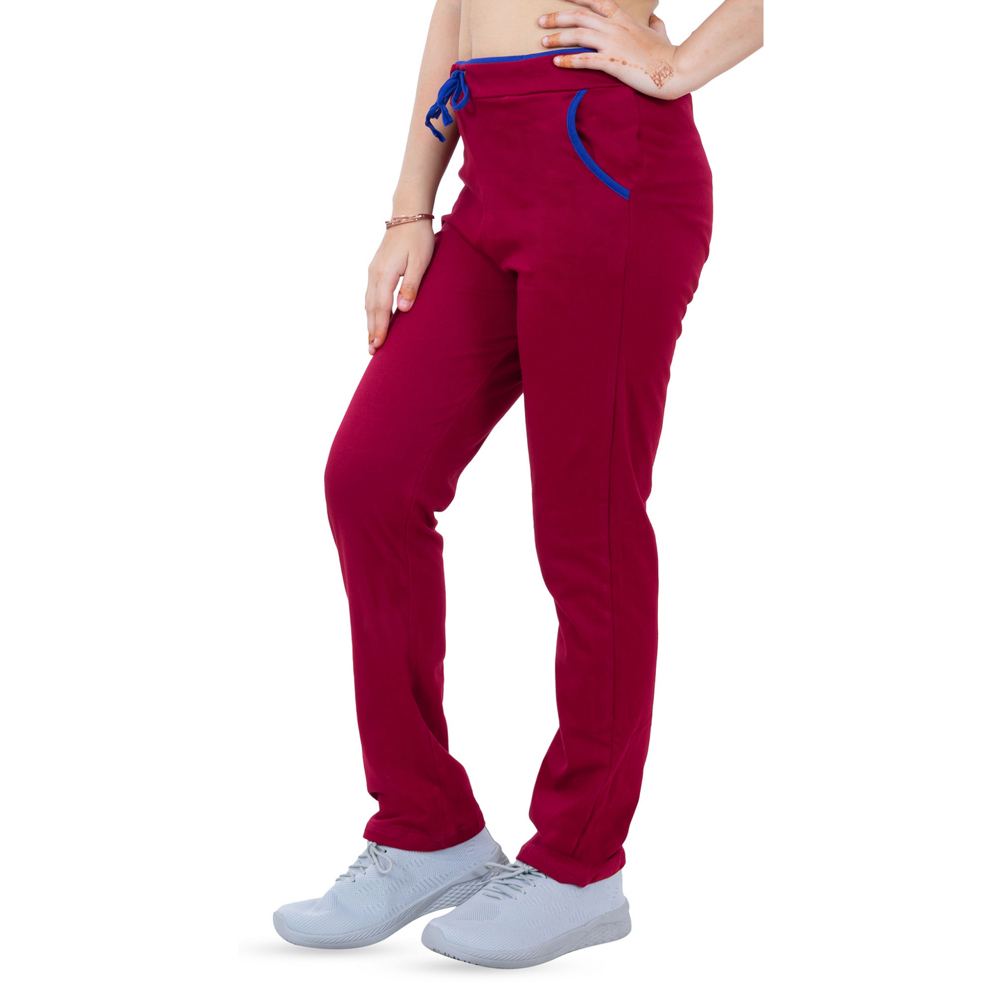 Women's Cotton Sports Lower- Maroon | AMOLDO