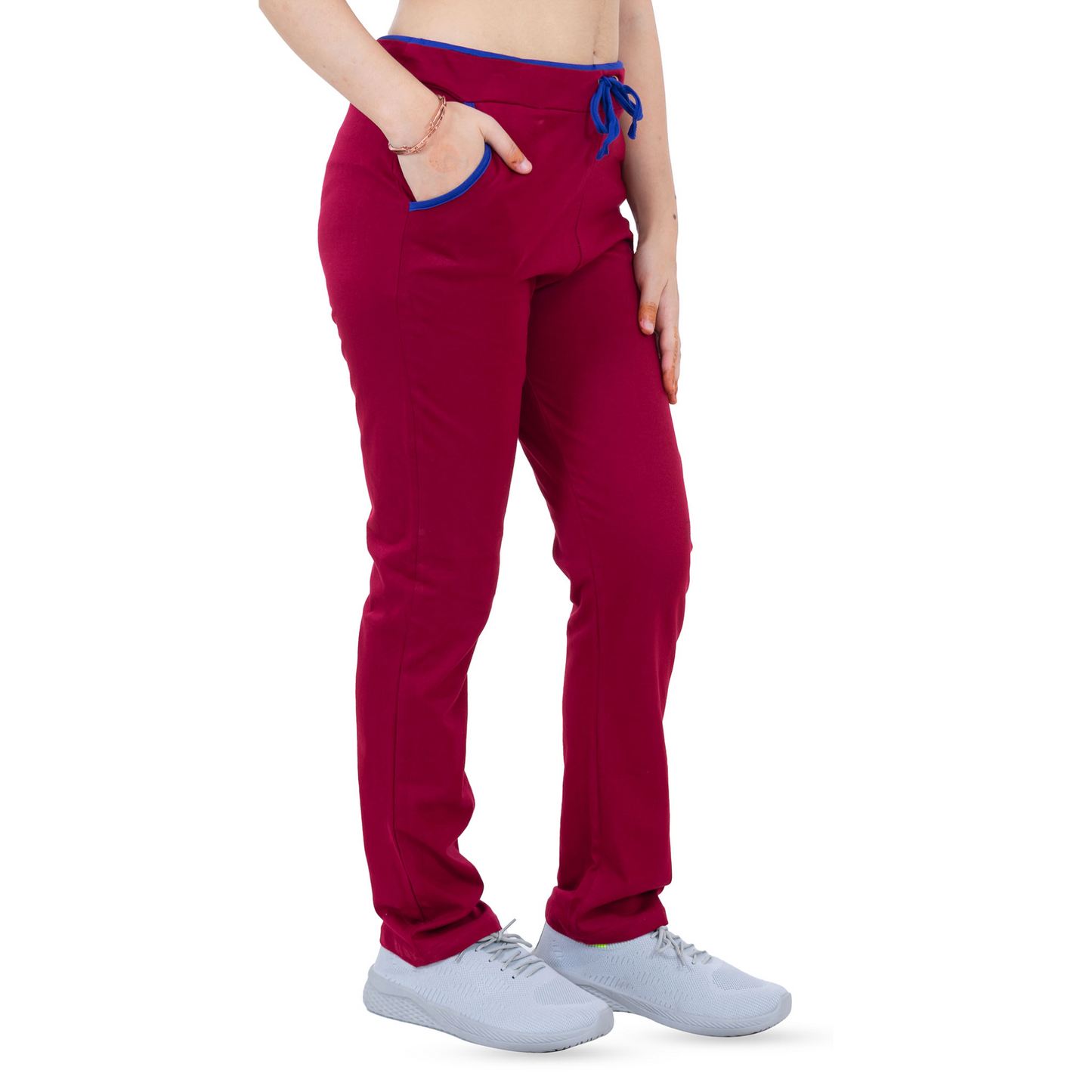 Women's Cotton Sports Lower- Maroon | AMOLDO