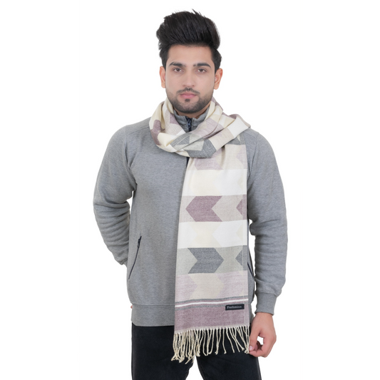 Woolen Arrow Muffler- Purple | Amoldo