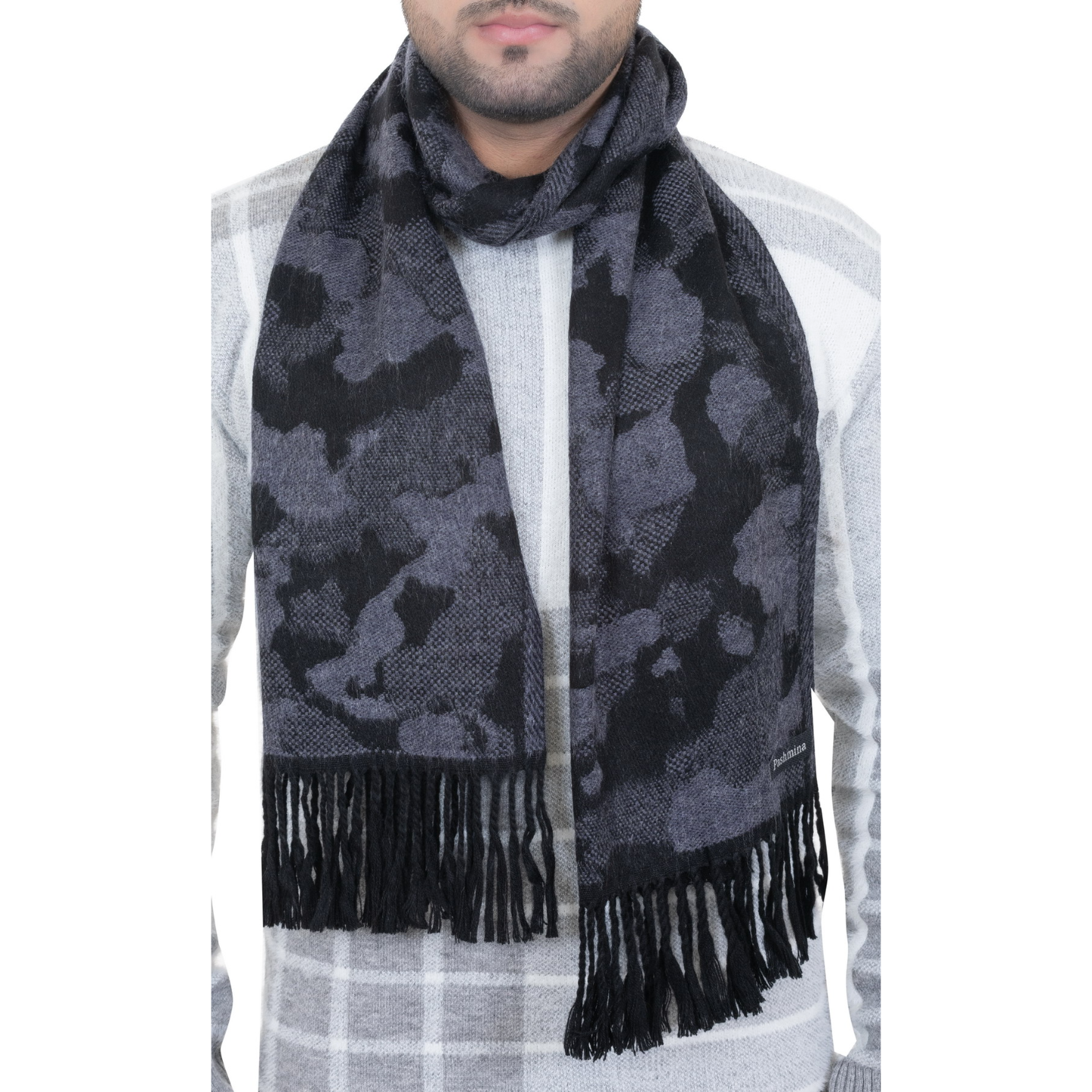 Woolen Winter Muffler - Navy | Amoldo