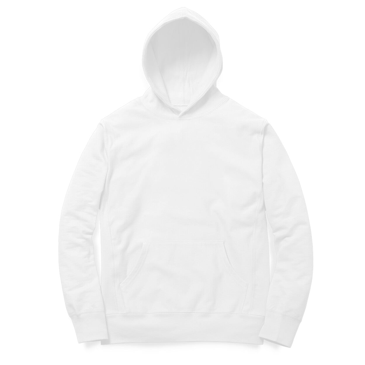 Unisex Solid Hoodie - White