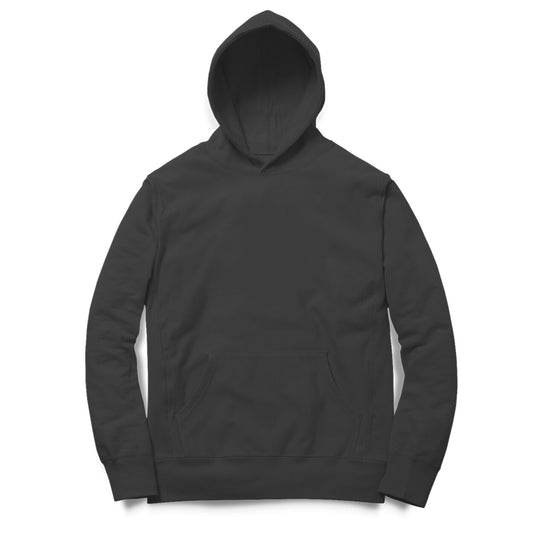 Unisex Solid Hoodie - Black