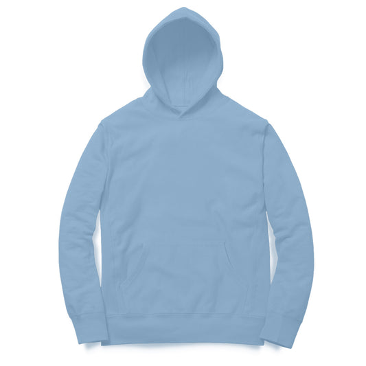 Unisex Solid Hoodie - Baby Blue