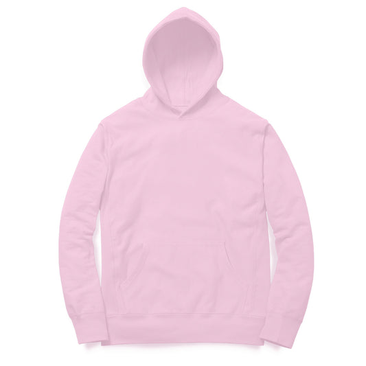 Unisex Solid Hoodie - Pink