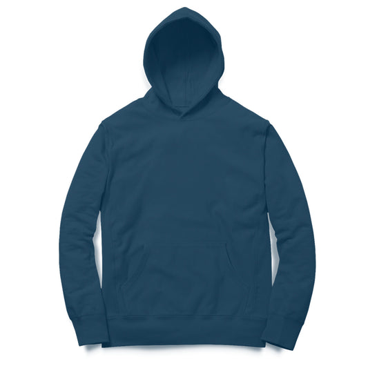 Unisex Solid Hoodie - Navy Blue