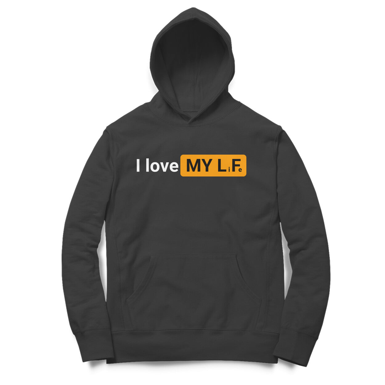 Unisex Dark Hoodie - I love my life