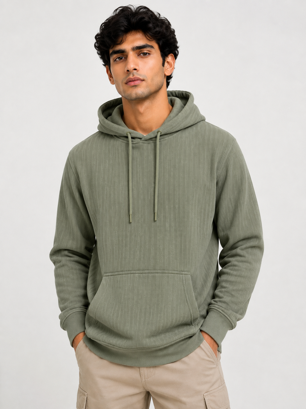 Men's Full Sleeve Hoodie with Kangaroo Pocket