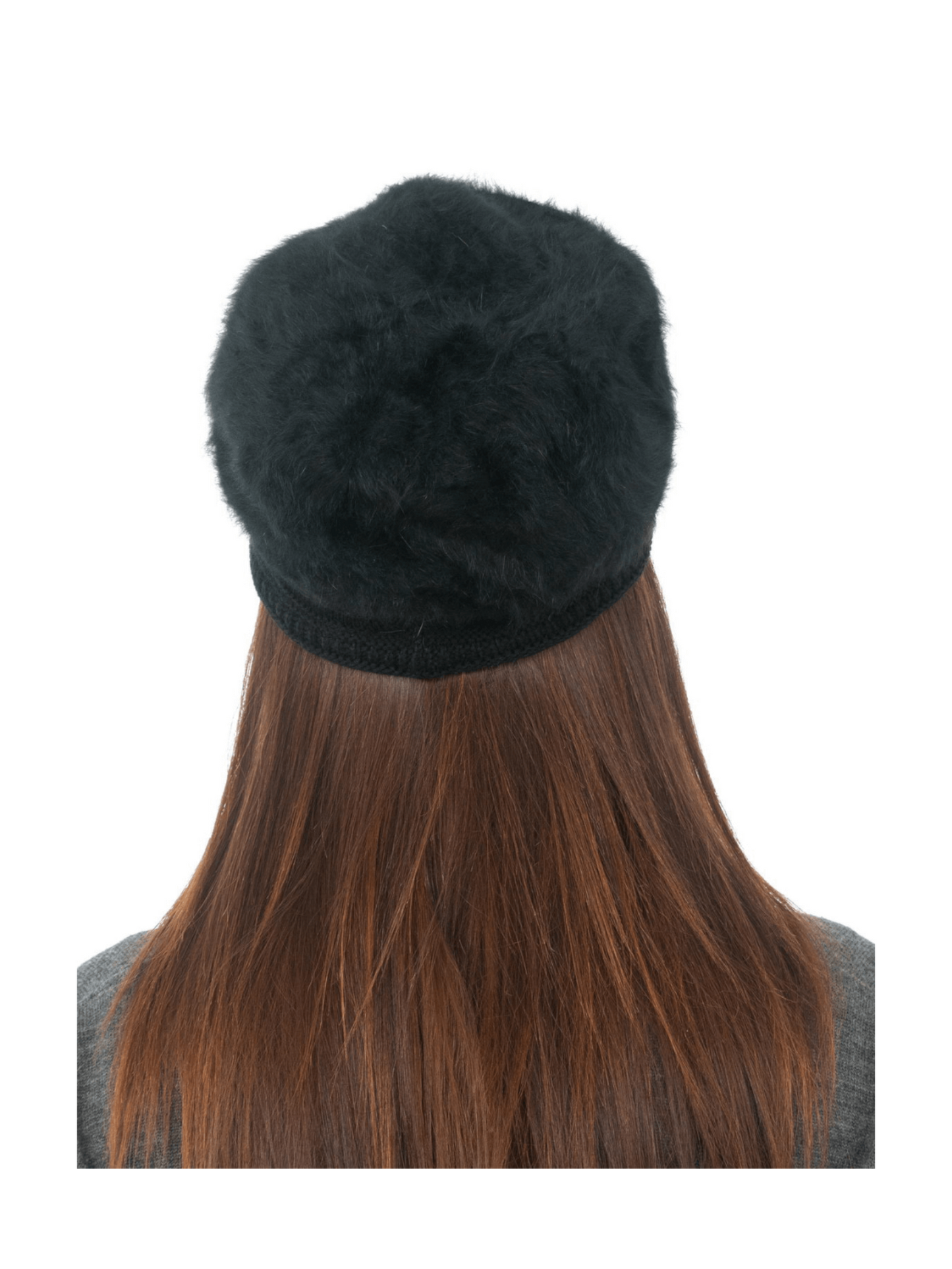 Woolen Knitted Beret Hat- Black | AMOLDO