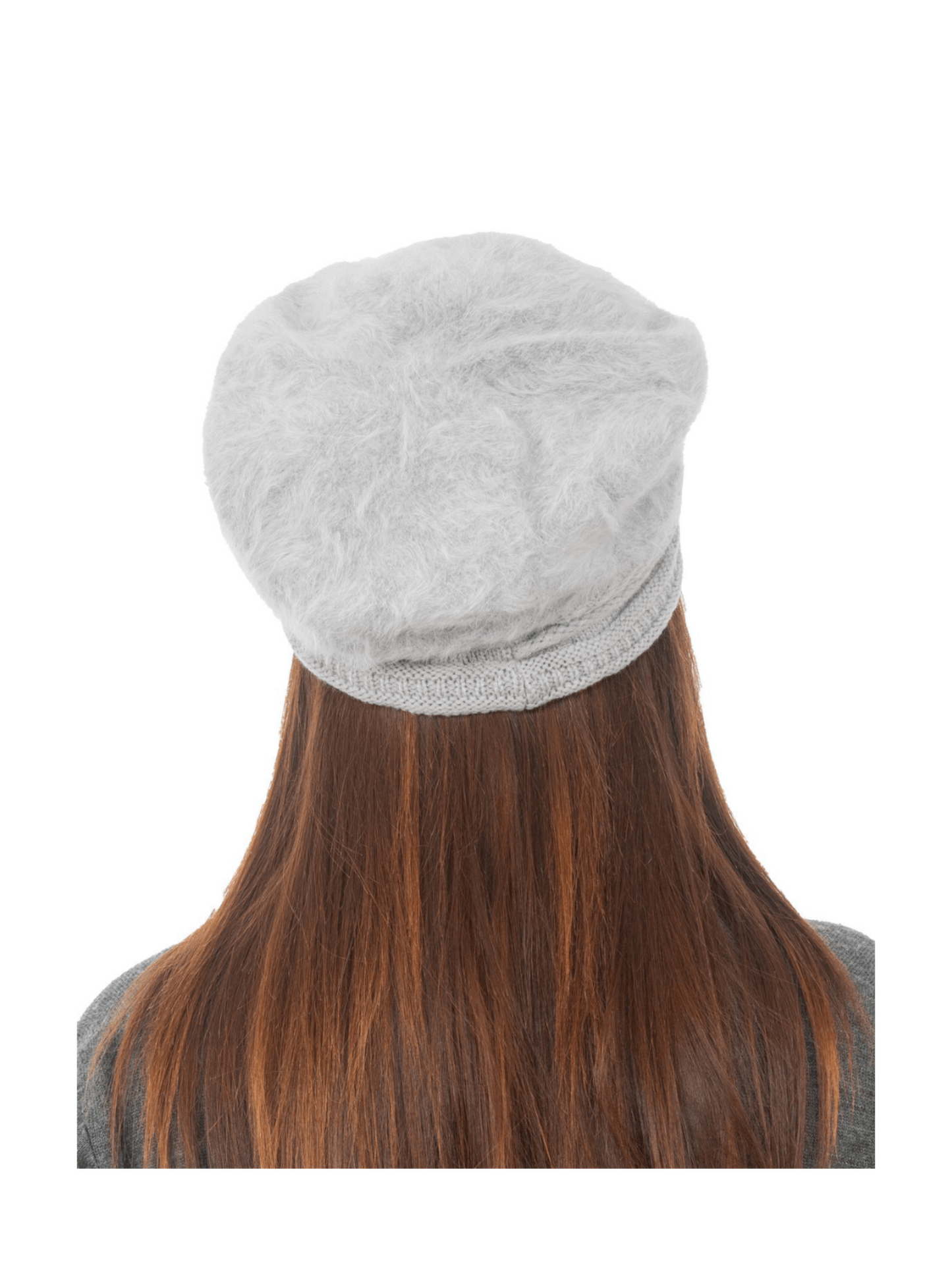 Woolen Knitted Beret Hat- Grey | AMOLDO